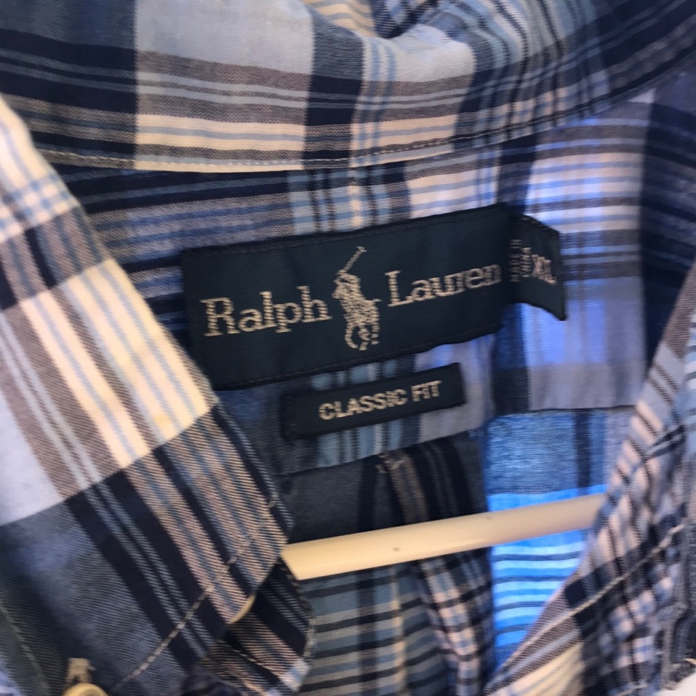 Men’s Xl polo button down plaid shirt - Picture 3 of 3